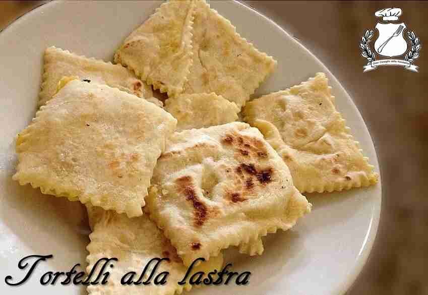 Tortelli alla lastra
