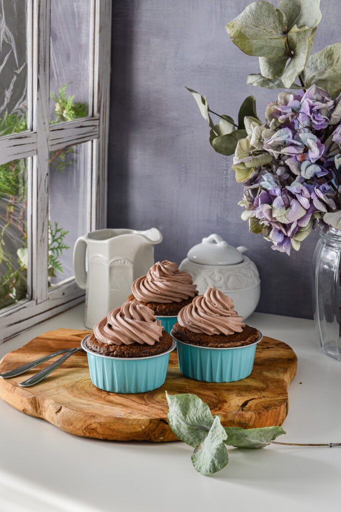 Tortine al cacao e nocciole