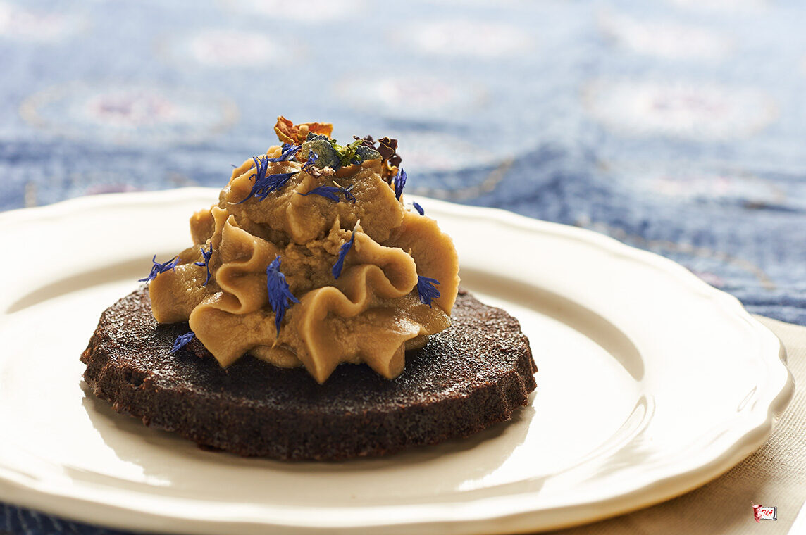 Tortine di cioccolato con spuma al caffè