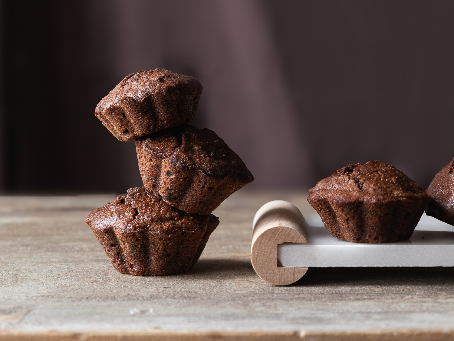 Tortini al cioccolato con pane raffermo