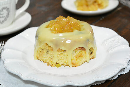 Tortini di panettone con cuore di mela