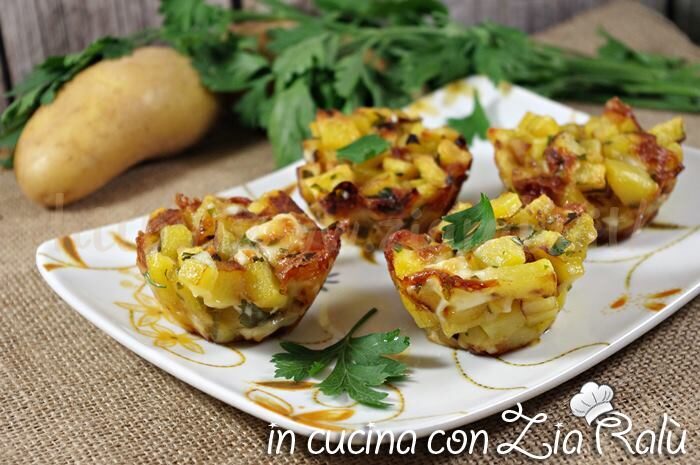 Tortini di patate e asiago al forno
