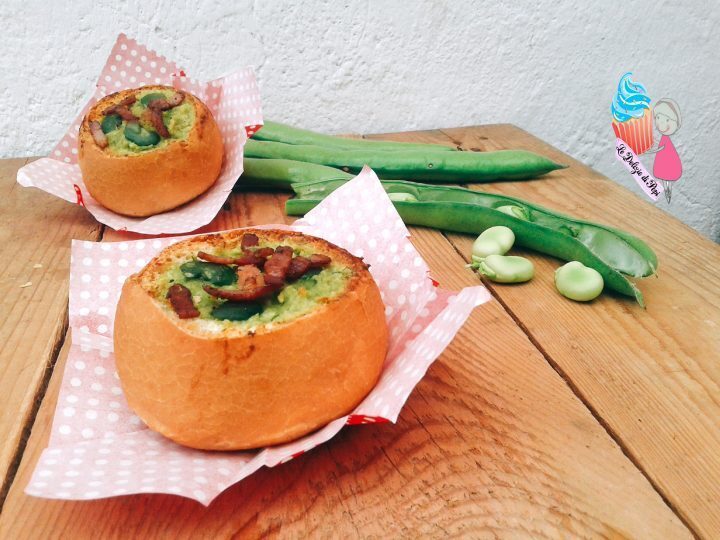 Tortino di fave nel panino