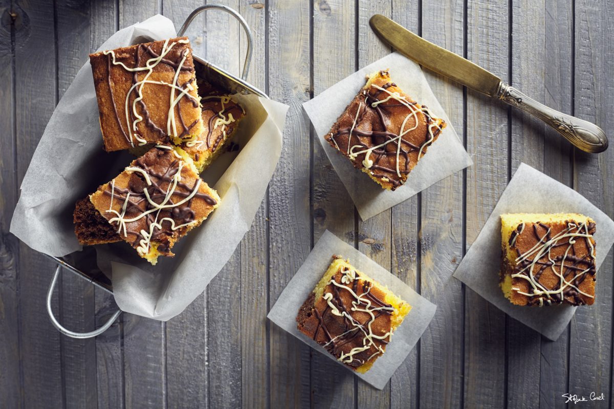 Traybake cioccolato e vaniglia