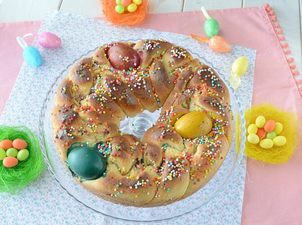 Treccia dolce di pasqua
