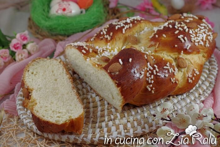 Treccia pasquale di panbrioche
