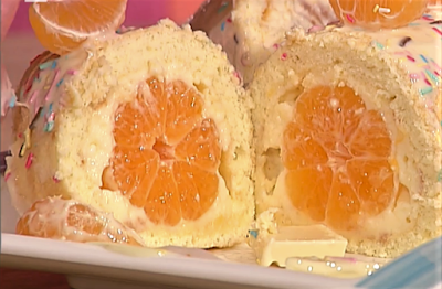 Tronchetto con crema di mascarpone e clementine da la prova del cuoco