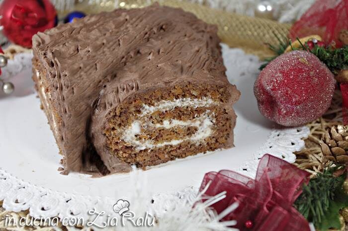 Tronchetto natalizio alla crema di yogurt