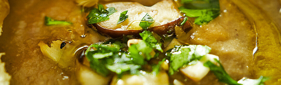 Vellutata ai funghi e castagne