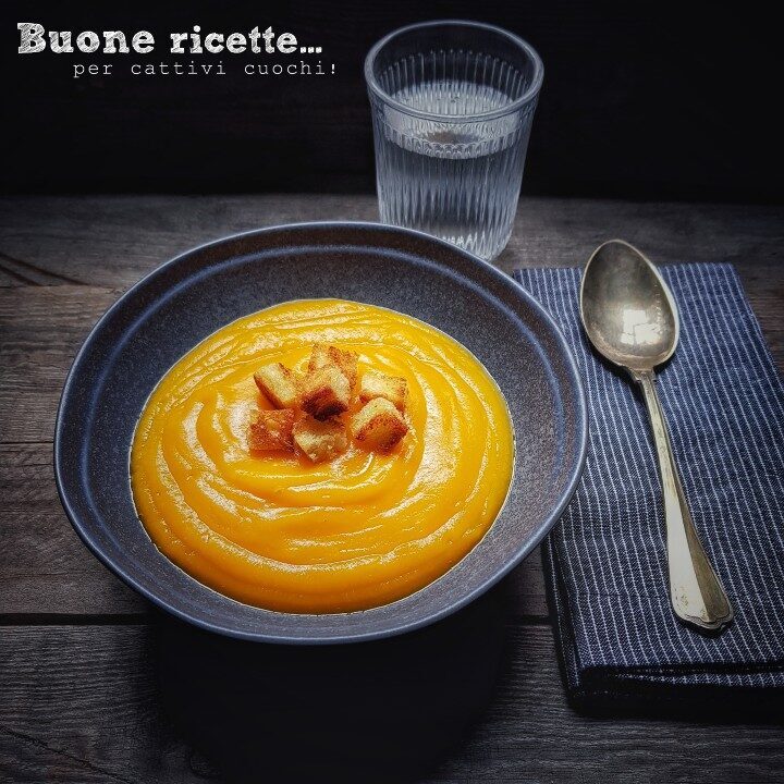 Vellutata di zucca e porri
