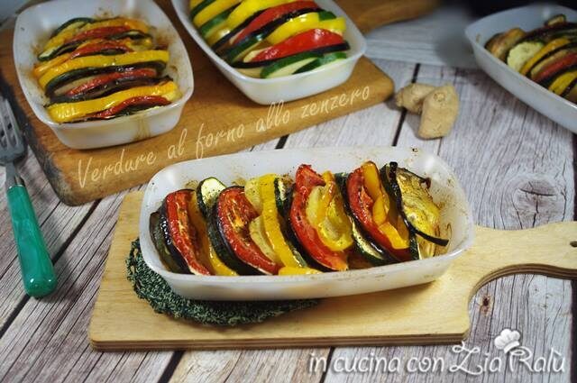Verdure al forno allo zenzero