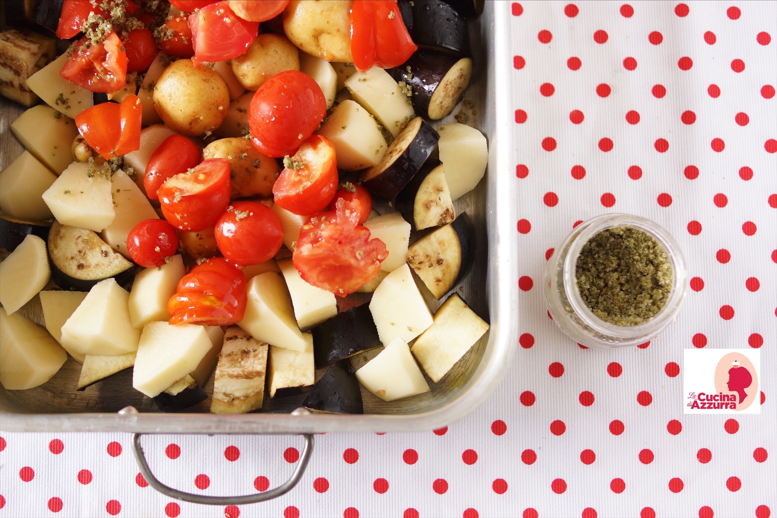 VERDURE IN FORNO AL SALE AROMATIZZATO