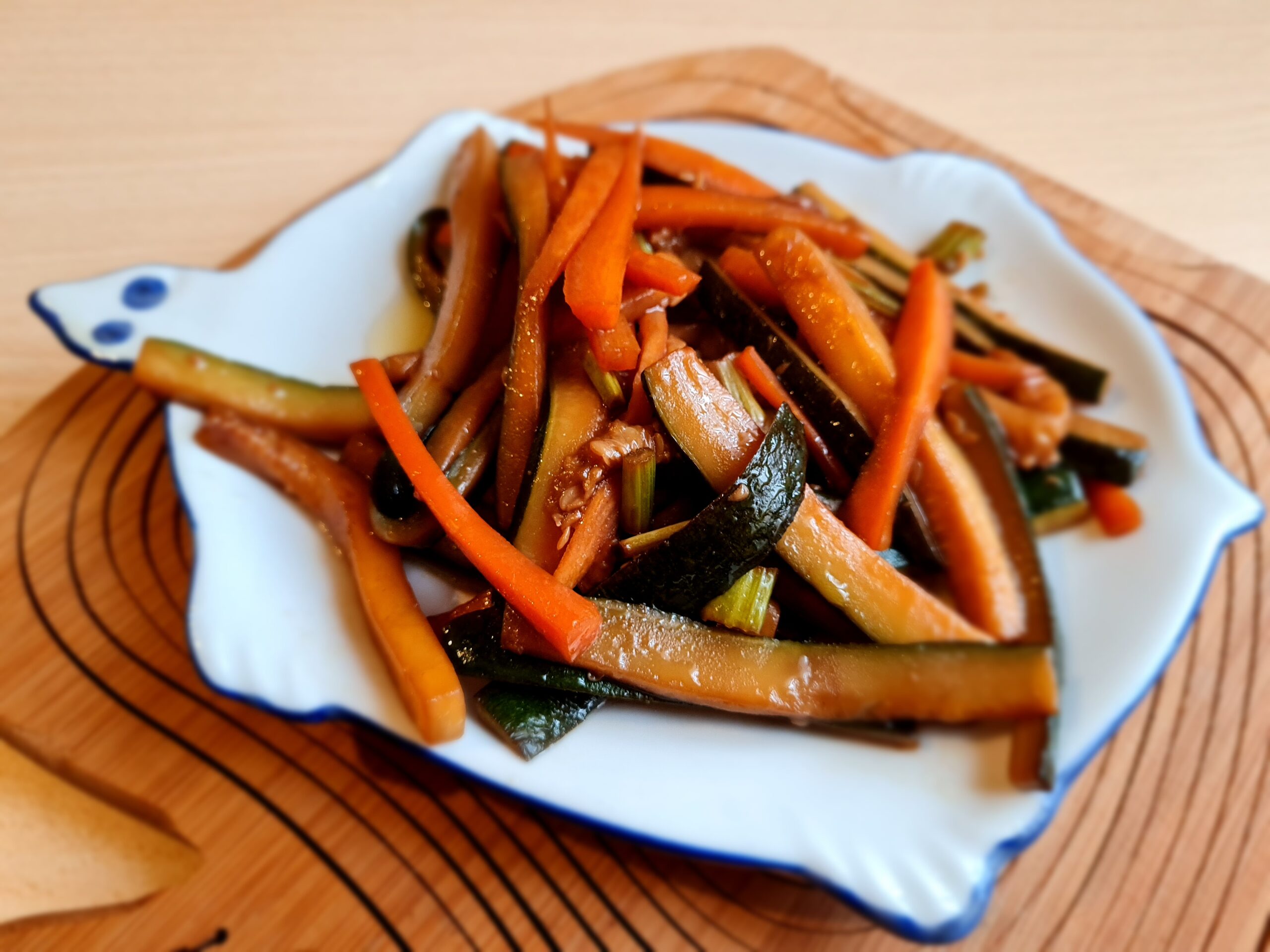 Verdure saltate con salsa di soia