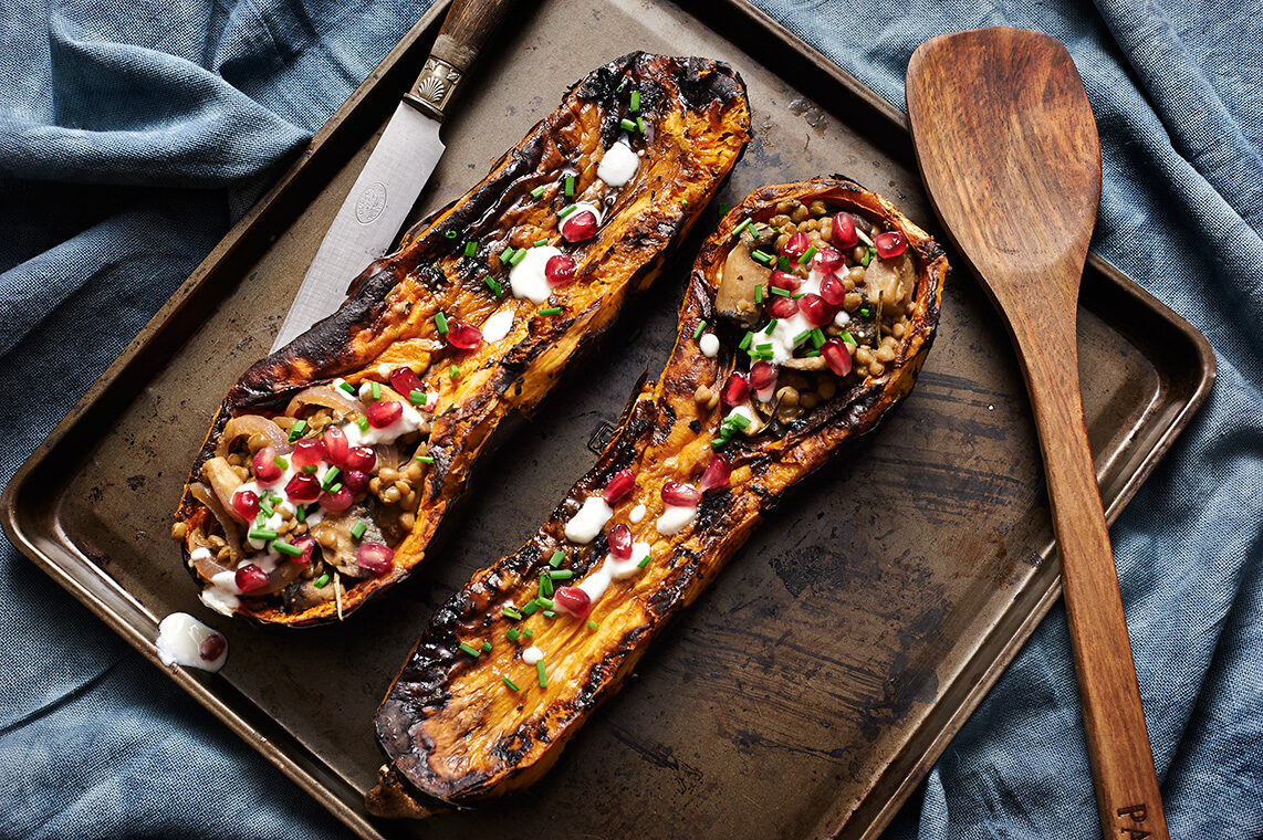 Zucca al forno ripiena