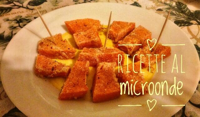 Zucca gratinata al microonde