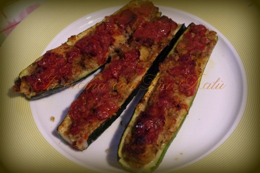 Zucchine ripiene di tonno