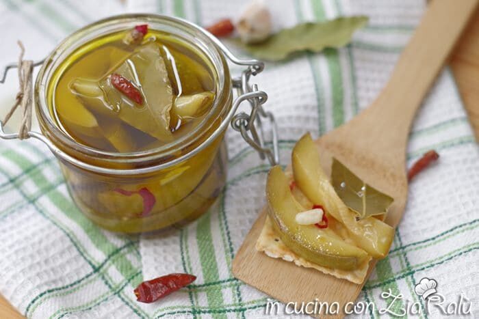 Zucchine sott’olio conserva estiva