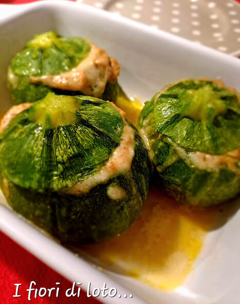 Zucchine tonde ripiene al tonno