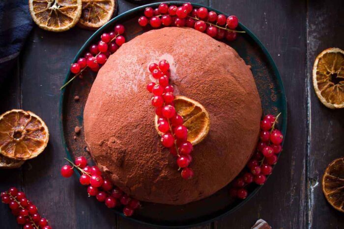 Zuccoto di natale al pandoro