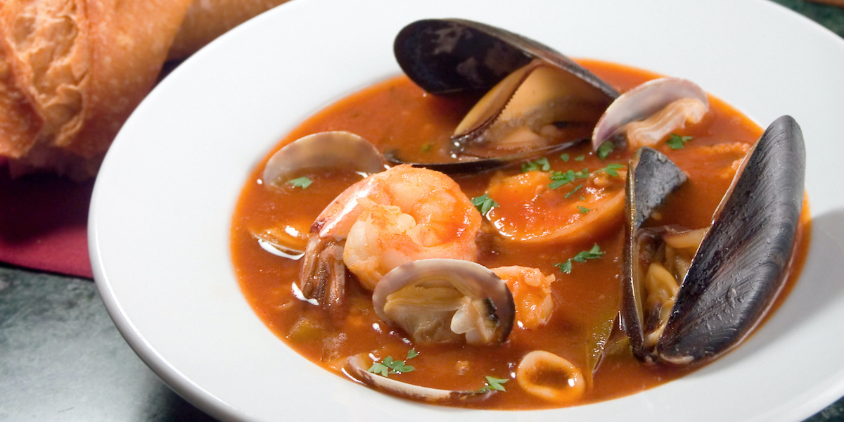 Zuppa ai frutti di mare