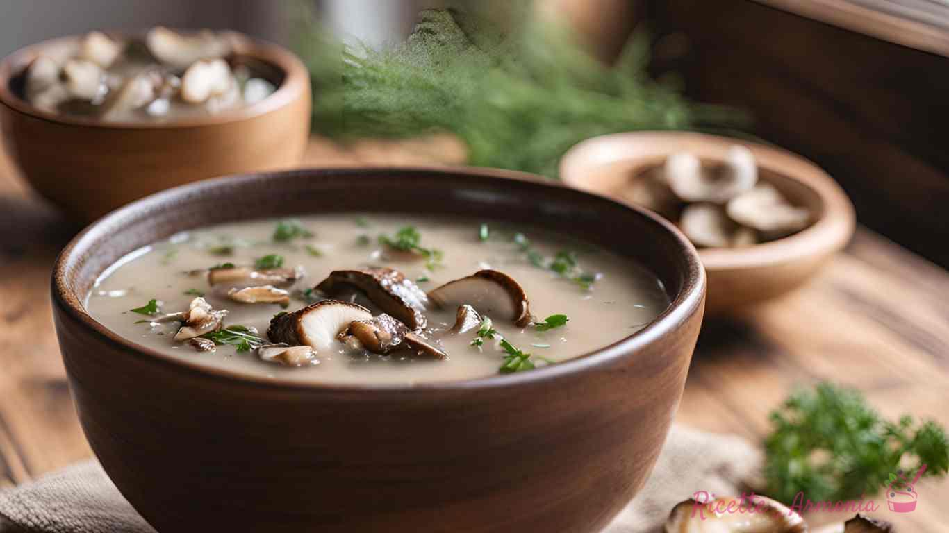 Zuppa ai funghi shiitake