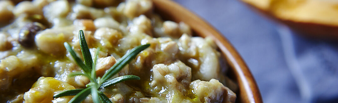 Zuppa di farro con legumi e zucca