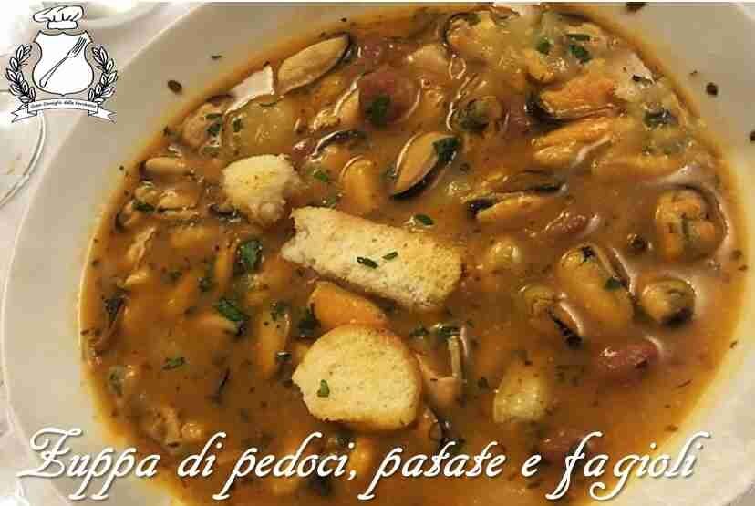Zuppa di pedoci, patate e fagioli