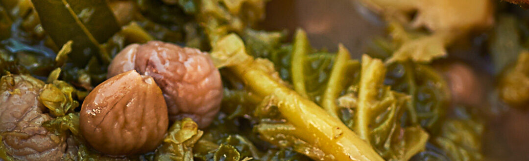 Zuppa di verza e castagne