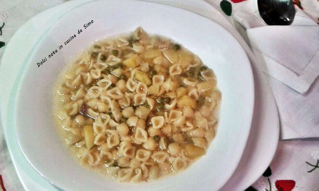 Zuppa piselli e patate