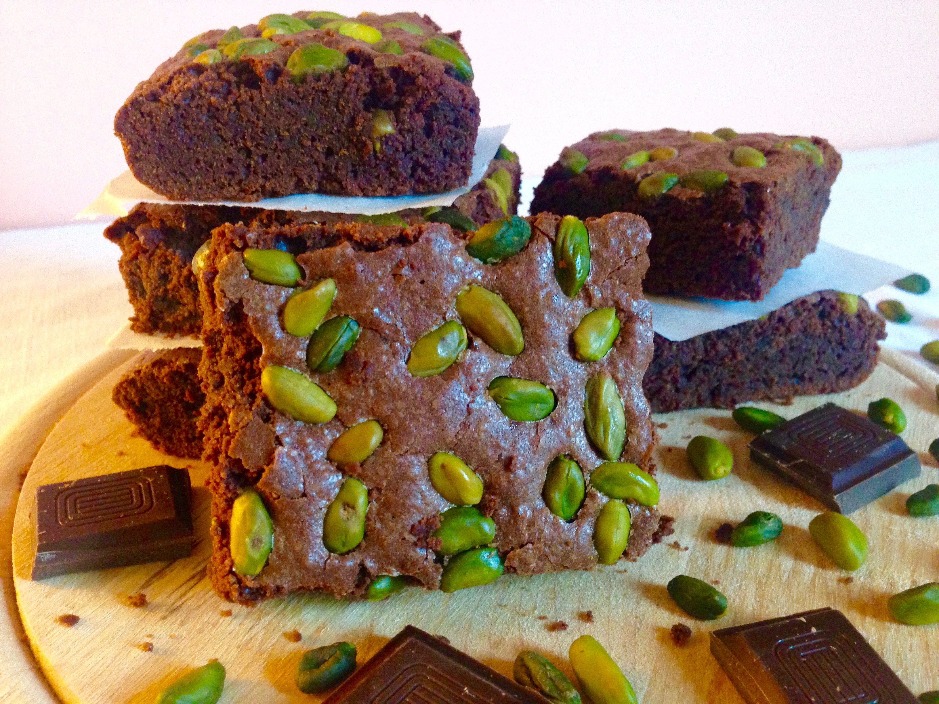 Brownies cioccopistacchio