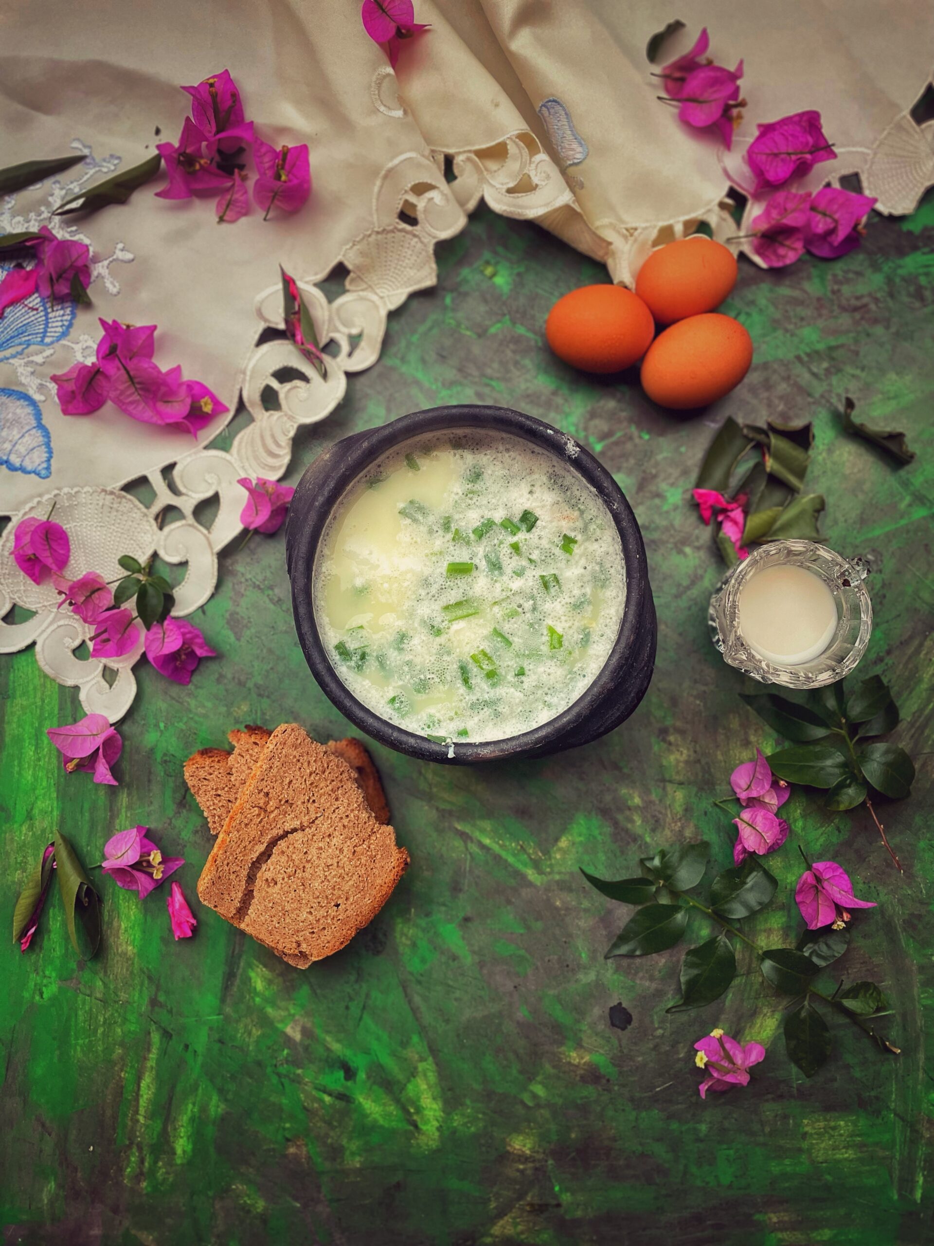 Changua bogotana: zuppa di latte e uova