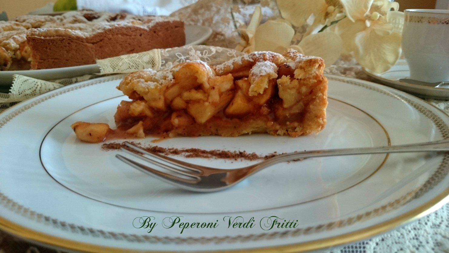Crostata alle mele zenzero e cannella