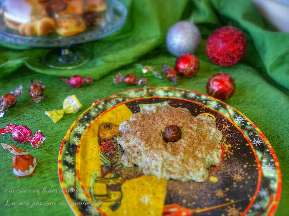 Cuccia con biancomangiare siciliano