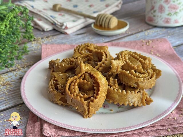 Dolci del marocco biscotti al miele e sesamo