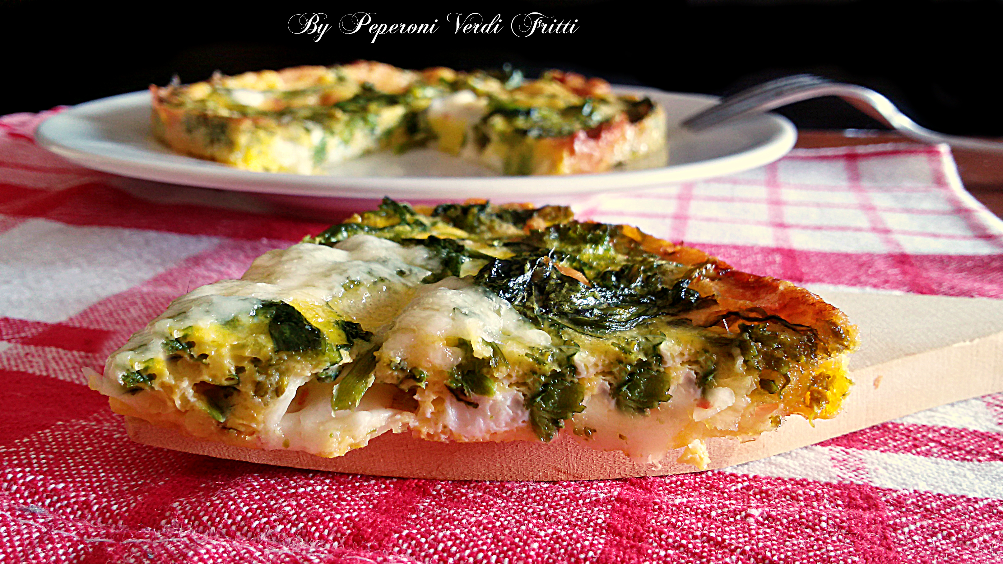 Frittata al forno con friariélli e pecorino morbido piccante