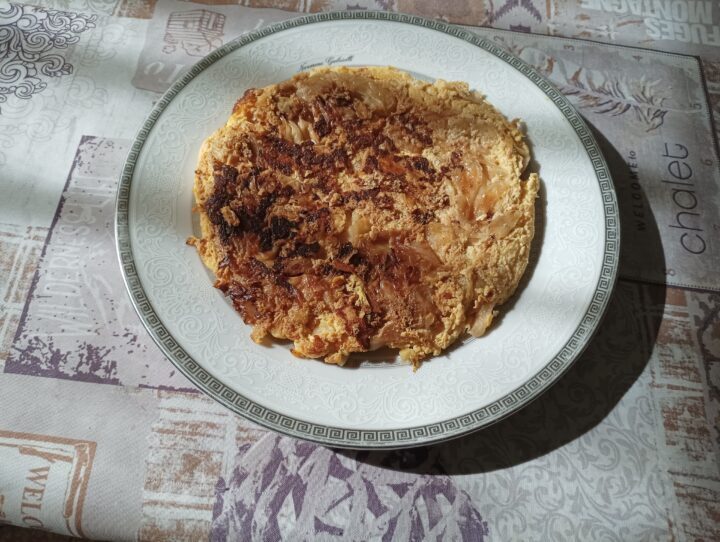 Frittata con cavolo cappuccio