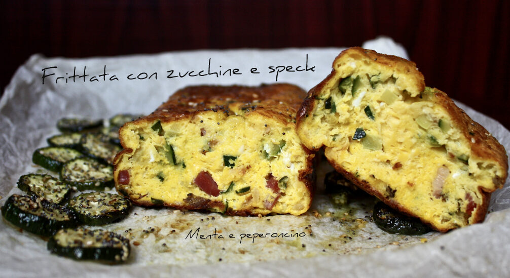 Frittata con zucchine e speck