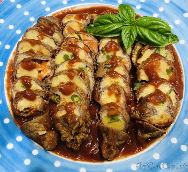 Involtini al vapore e ripassati in salsa con il cuco moulinex