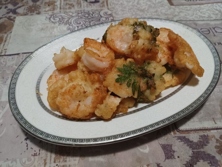 Mazzancolle in pastella