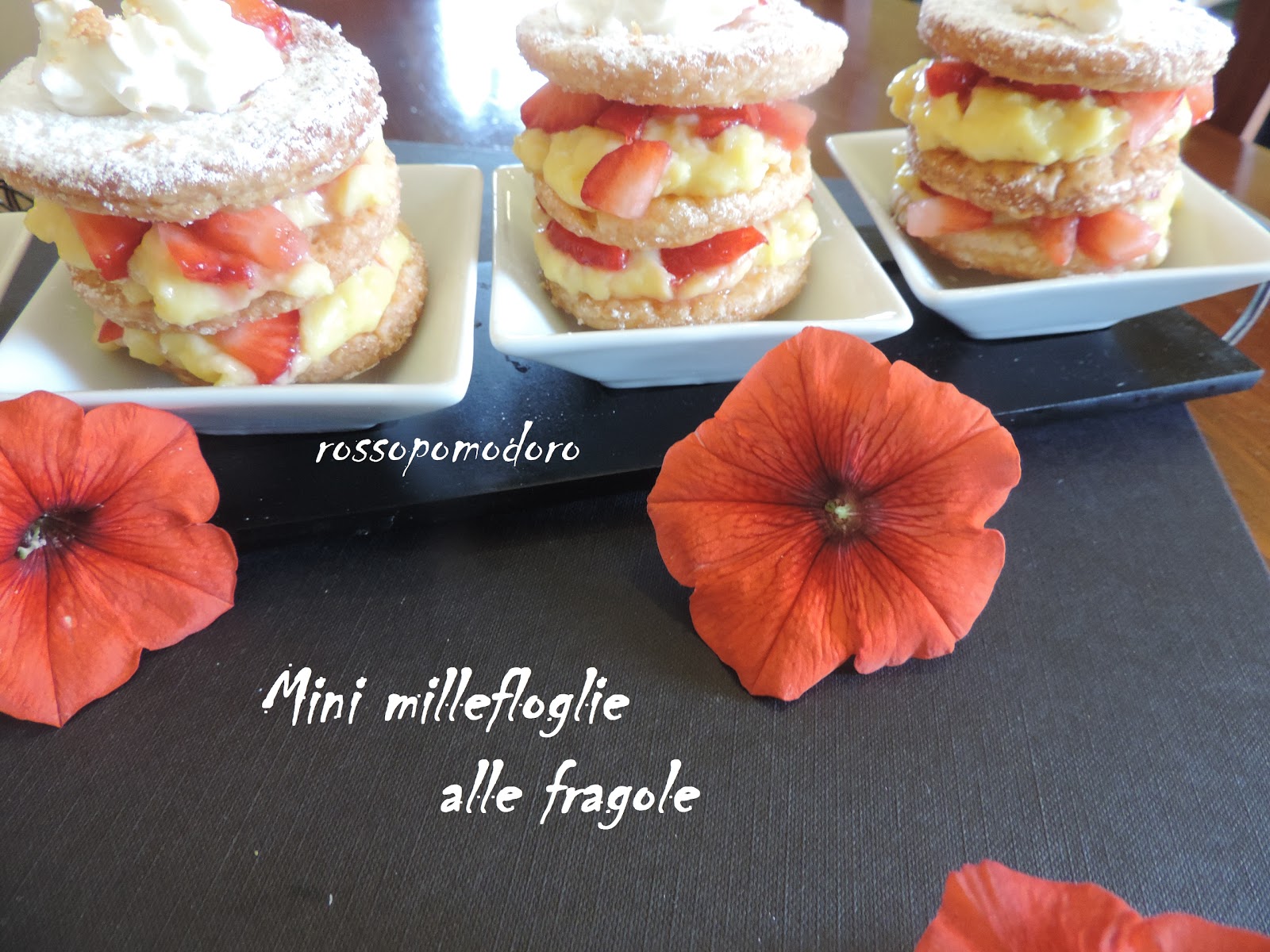 Mini millefoglie alle fragole