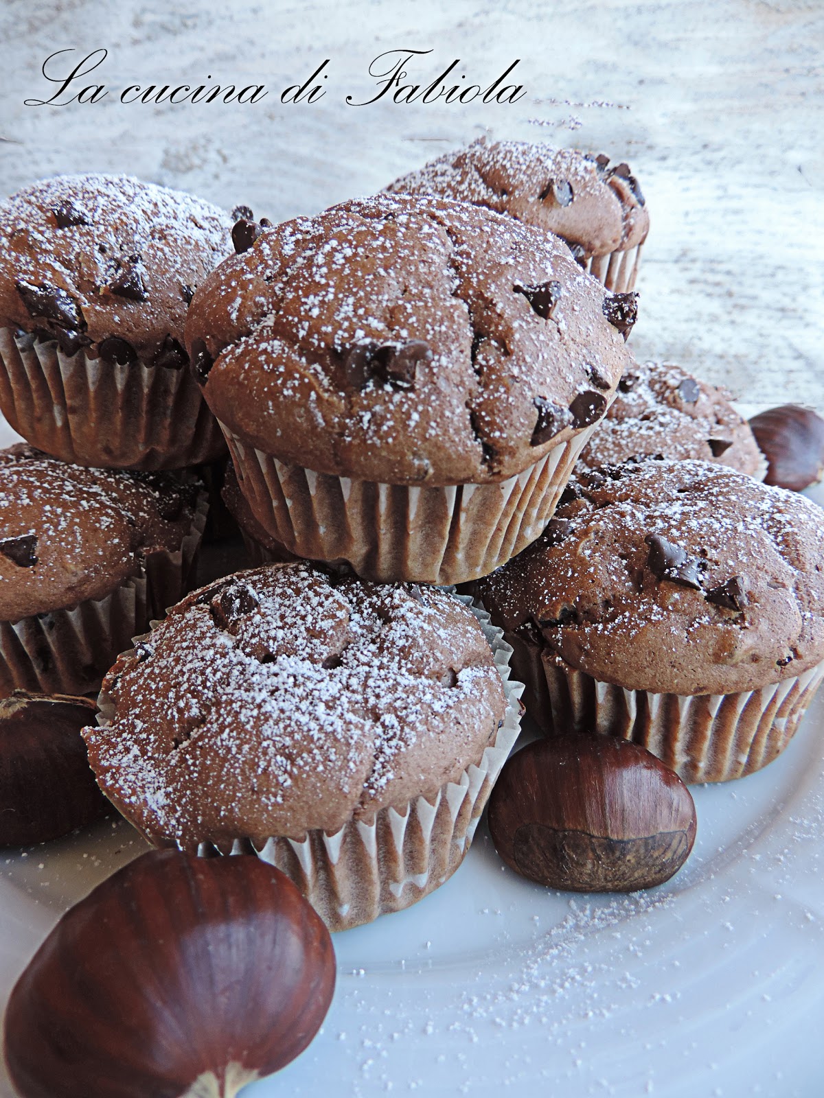 Muffin castagne e panna (senza burro e olio)