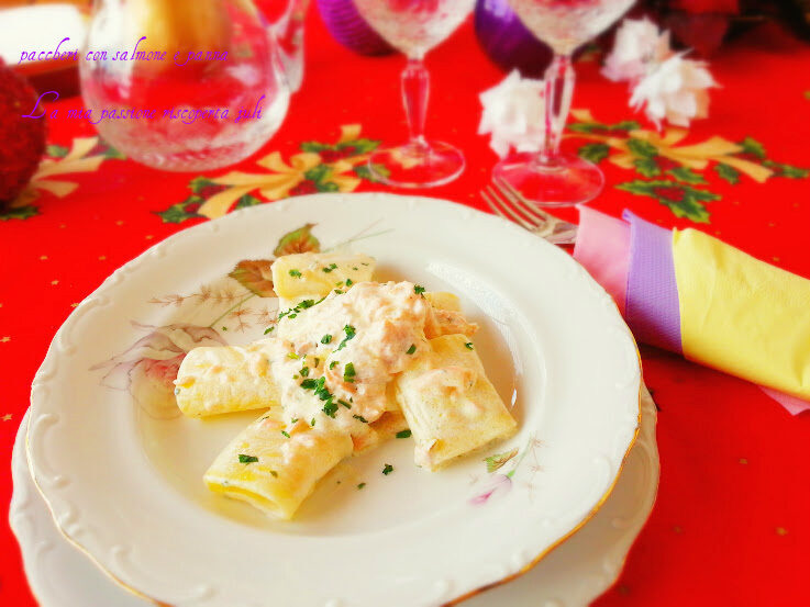 Paccheri con salmone e panna