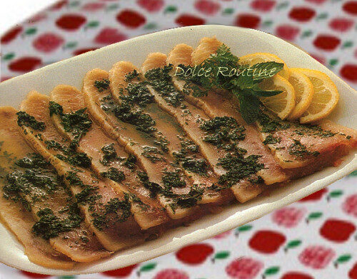 Pesce spada marinato in agrodolce