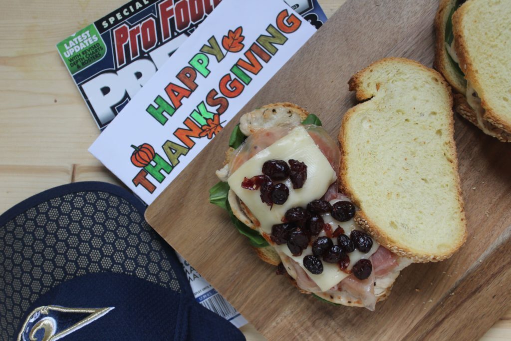 Sandwich di tacchino e mirtilli rossi