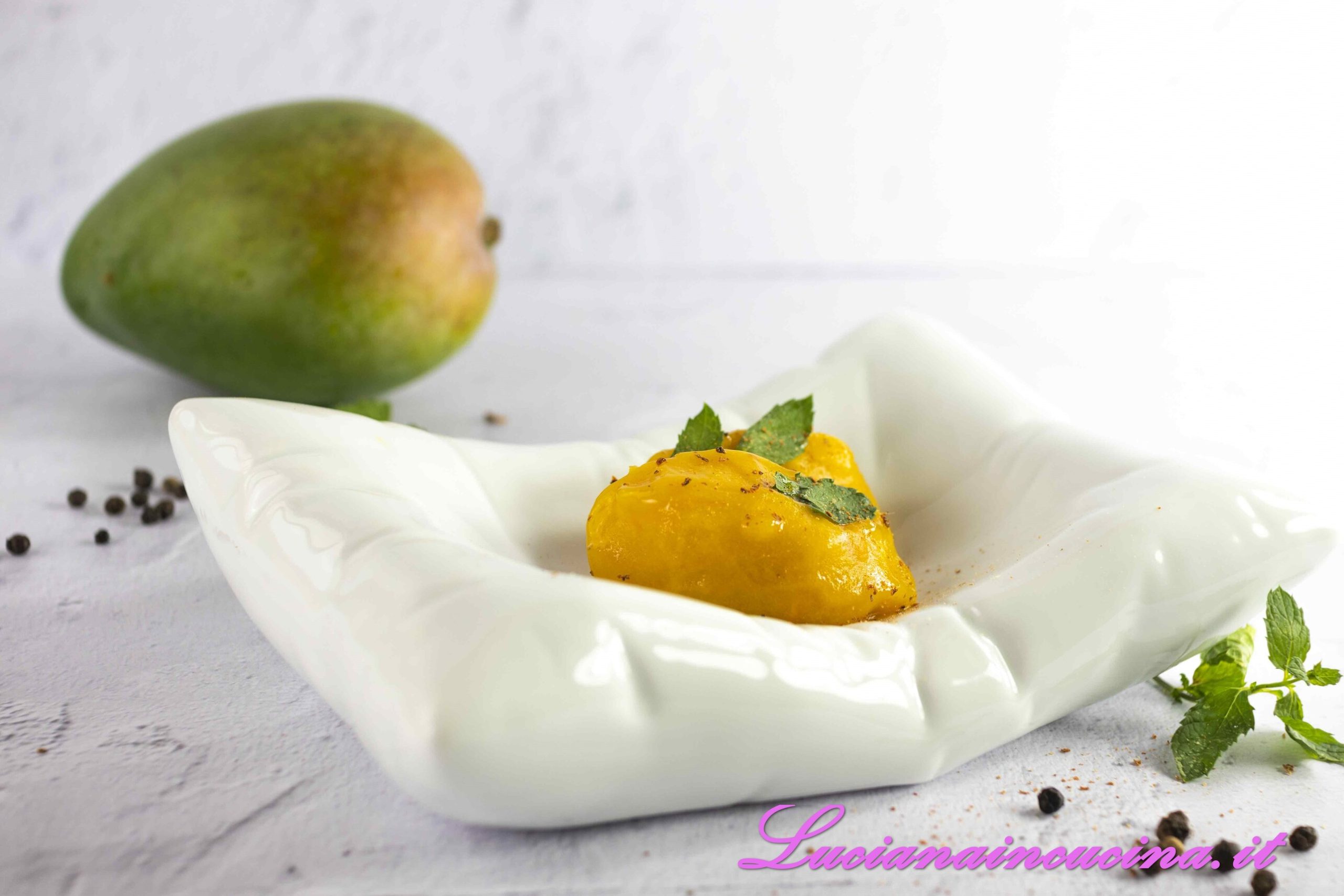 Sorbetto al mango e pepe selvaggio