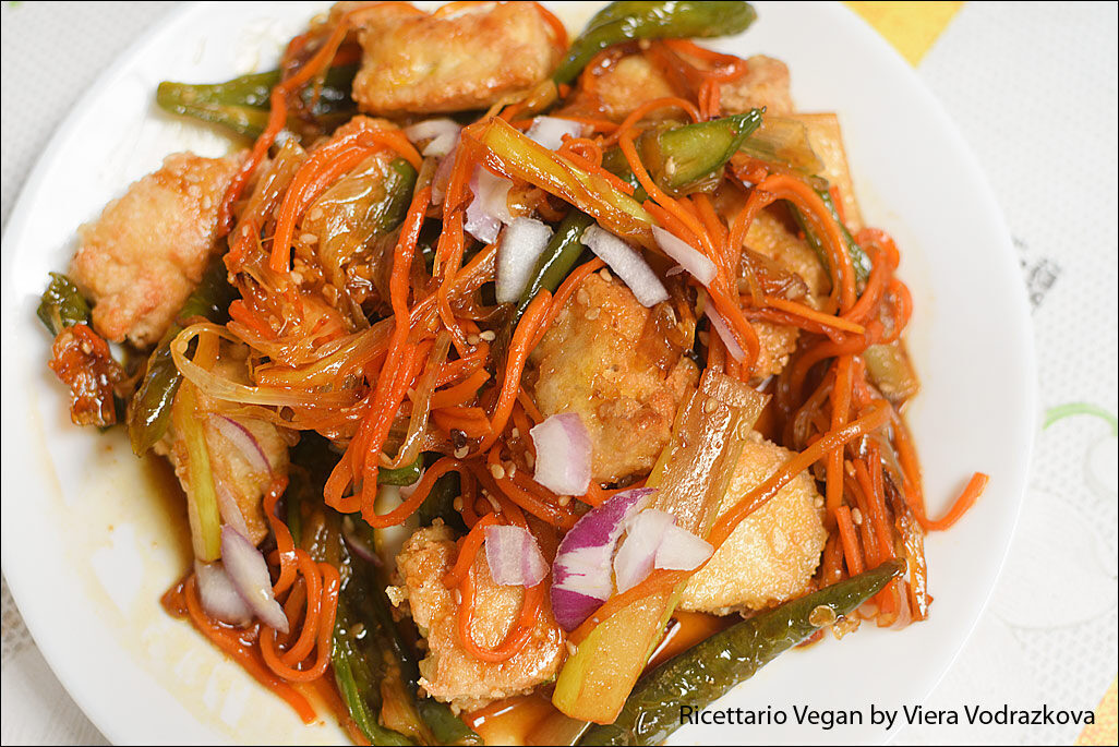 Tofu con le verdure estive senza glutine