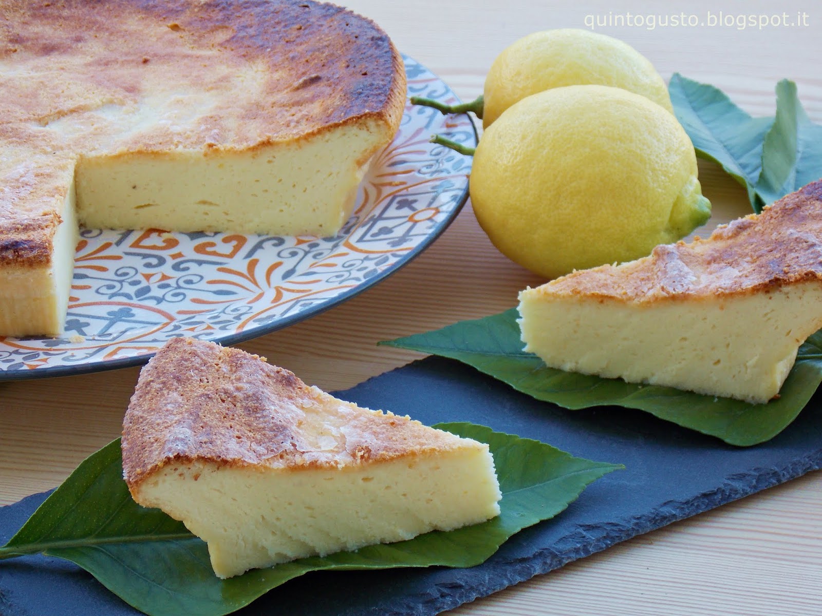 Torta d ricotta al limone