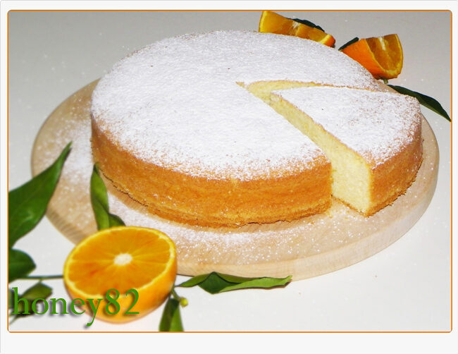 Torta di albumi all’arancia