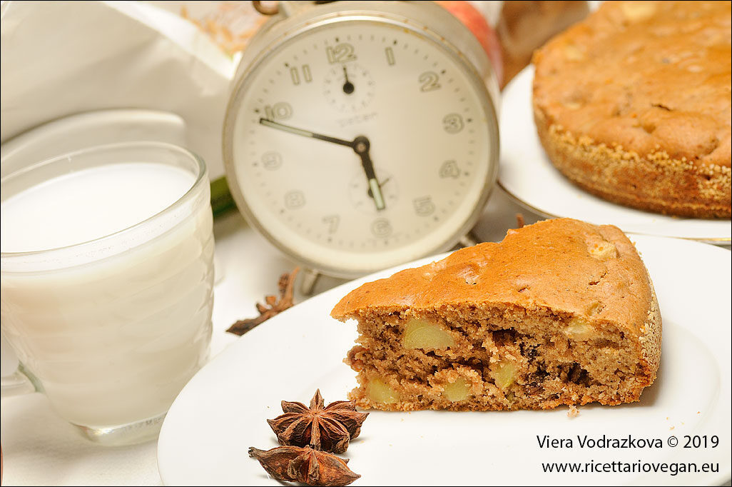 Torta di mele con grani antichi di romagna biofilia