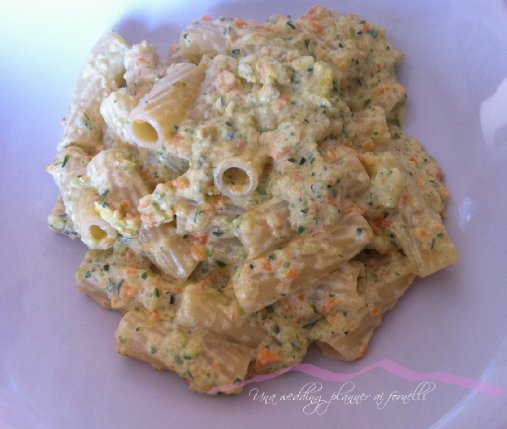 Tortiglioni zucchine e carote